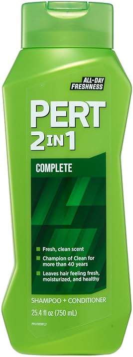 PERT 2 in 1 Complete Clean Shampoo and Conditioner - Mens Shampoo for Daily Use - Hair Conditioner for Men - Removes Dirt, Oil, and Build Up - 25.4 oz - Image 1