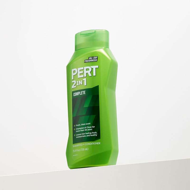 PERT 2 in 1 Complete Clean Shampoo and Conditioner - Mens Shampoo for Daily Use - Hair Conditioner for Men - Removes Dirt, Oil, and Build Up - 25.4 oz - Image 2