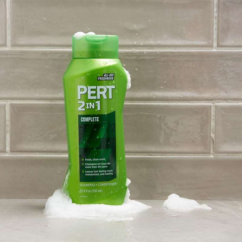 PERT 2 in 1 Complete Clean Shampoo and Conditioner - Mens Shampoo for Daily Use - Hair Conditioner for Men - Removes Dirt, Oil, and Build Up - 25.4 oz - Image 4