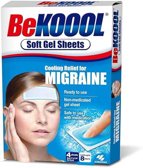 BeKOOOL Migraine Gel Sheets - 4 Count - Image 2