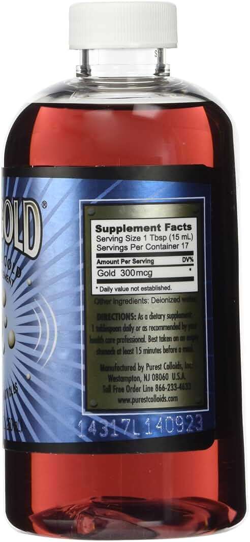 MesoGold ® 20 ppm Colloidal Gold 250 mL/8.45 Oz - Image 2