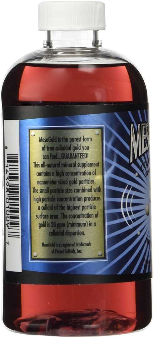 MesoGold ® 20 ppm Colloidal Gold 250 mL/8.45 Oz - Image 4