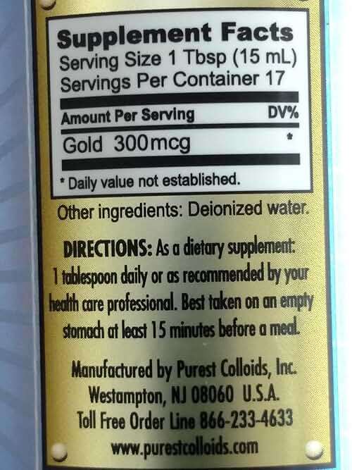 MesoGold ® 20 ppm Colloidal Gold 250 mL/8.45 Oz - Image 5