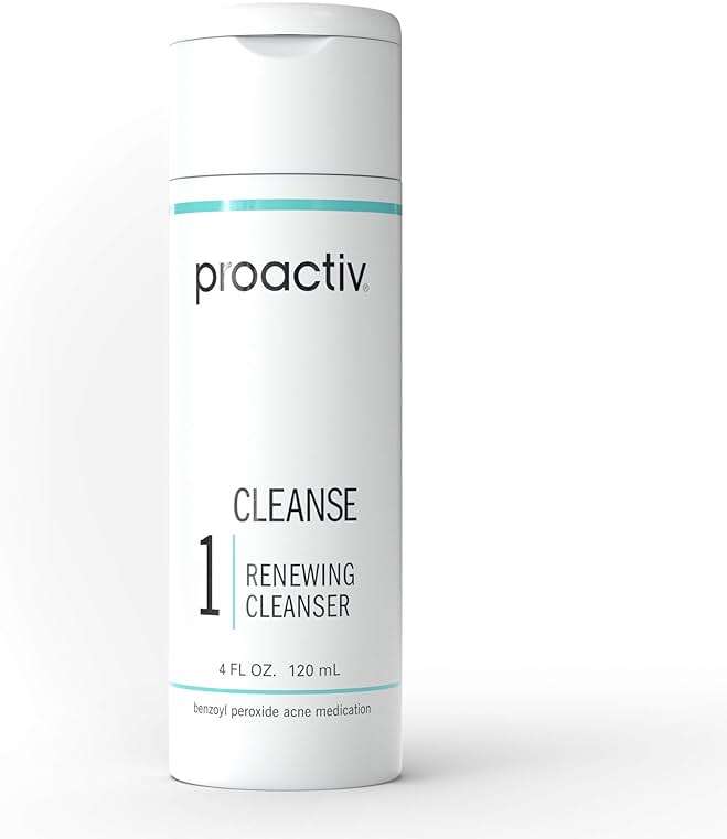 Proactiv Acne Cleanser - Benzoyl Peroxide Face Wash and Acne Treatment - Daily Facial Cleanser and Hyularonic Acid Moisturizer with Exfoliating Beads - 60 Day Supply, 4 Fl Oz - Image 1