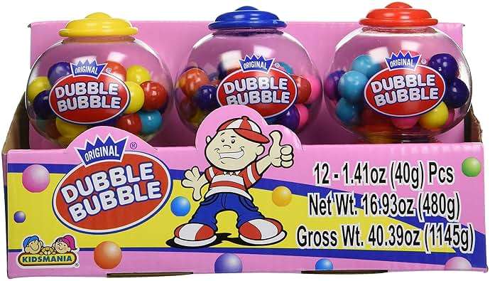 Dubble Bubble Mini Dispenser 12 Pack-1.41 OZ. (40g) - Image 3