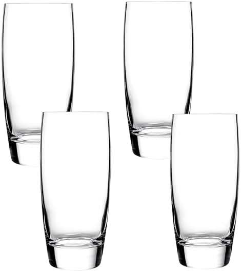 Luigi Bormioli Michelangelo 20 oz Beverage Glasses - Large Capacity, Crystal-Clear Design - Fine Laser-Cut Rims, Ideal for Various Beverages, Dishwasher Safe, Made in Italy (Set of 4) - Image 1