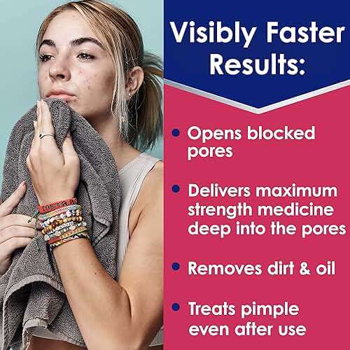 Clearasil Rapid Rescue Deep Treatment Acne Face Pads, Maximum Strenght with 2% Salicylic Acid Acne Treatment Medicine, 90 Count - Image 2