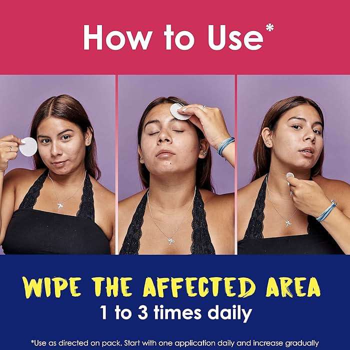 Clearasil Rapid Rescue Deep Treatment Acne Face Pads, Maximum Strenght with 2% Salicylic Acid Acne Treatment Medicine, 90 Count - Image 4