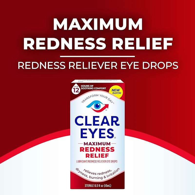 Clear Eyes | Maximum Redness Relief Eye Drops | 0.5 FL OZ - Image 7