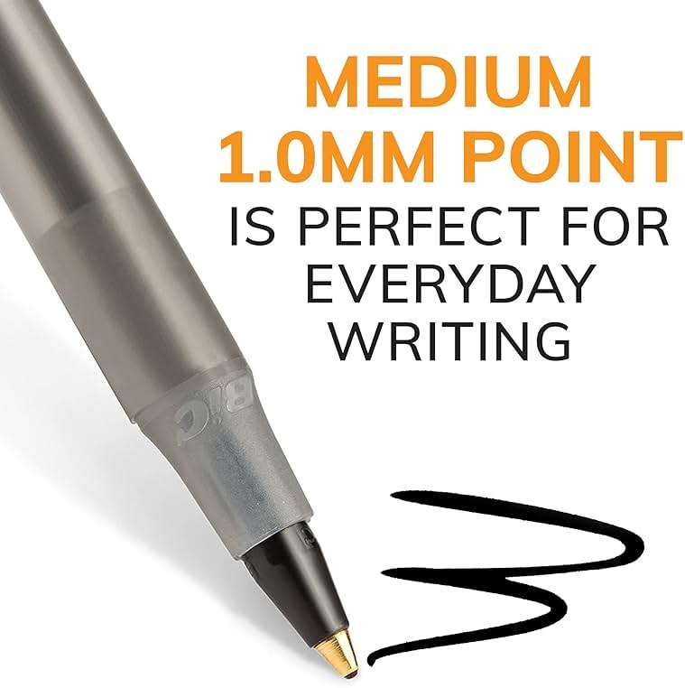 BIC Round Stic Xtra Life Ballpoint Pen, Ultra Long Lasting and Consistent Ink Flow, 60-Count in Black Ink - Image 4