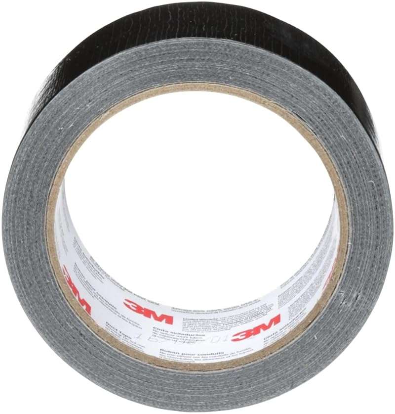 3M Black Duct Tape, Multi-Use Colored Duct Tape with Strong Adhesive and Water-Resistant Backing, Multi-Surface Great for Indoor and Outdoor Use, 1.88 Inches x 20 Yards, 1 Roll - Image 2