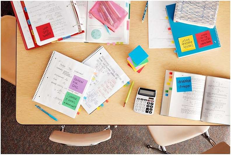 Post-it Super Sticky Dispenser Pop-up Notes, 6 Sticky Note Pads, 3 x 3 in., 2X the Sticking Power, School Supplies and Oﬃce Products, Use with Post-it Note Dispensers, Playful Primaries Collection - Image 2