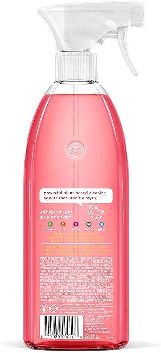 method All-Purpose Cleaner Spray, Pink Grapefruit - Cuts Grease & Grime on Counters, Glass, Sealed Wood & Floors, for Kitchen & Bathroom, 28 fl oz - Image 4