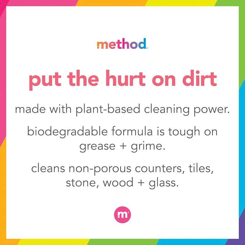 method All-Purpose Cleaner Spray, Pink Grapefruit - Cuts Grease & Grime on Counters, Glass, Sealed Wood & Floors, for Kitchen & Bathroom, 28 fl oz - Image 6