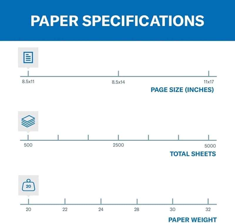 Hammermill Colored Paper, 20 lb Blue Printer Paper, 8.5 x 11 - Made in the USA, Pastel Paper, 103309R - 1 Ream (500 Sheets) - Image 2