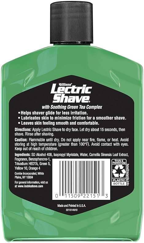 Williams Lectric Shave, Electric Razor Pre-Shave, 7 Ounce - Image 2