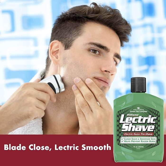 Williams Lectric Shave, Electric Razor Pre-Shave, 7 Ounce - Image 6