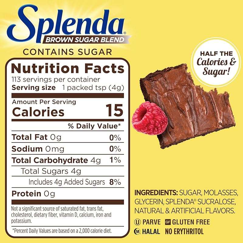SPLENDA for Baking, 1 Pound Bag Brown Sugar Blend 16 Ounce - Image 2