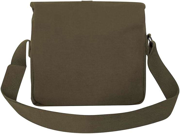 Rothco Canvas Shoulder Bag – Rugged Vintage Crossbody Storage Utility EDC Bag - Image 2