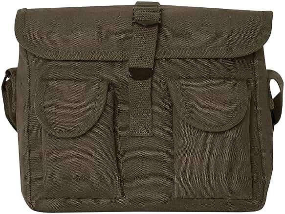 Rothco Canvas Shoulder Bag – Rugged Vintage Crossbody Storage Utility EDC Bag - Image 4