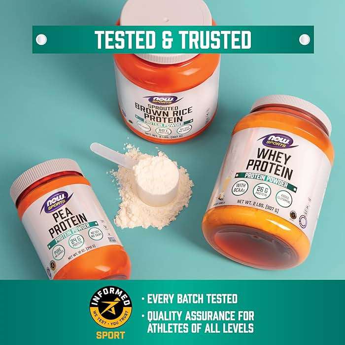 NOW Foods Sports Nutrition, Whey Protein Isolate, 25 g With BCAAs, Unflavored Powder, 1.2-Pound - Image 6