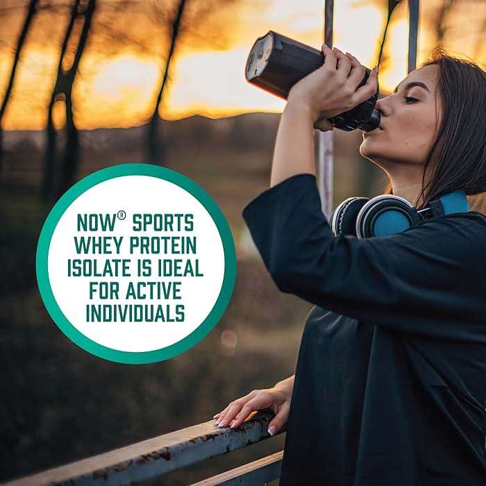 NOW Foods Sports Nutrition, Whey Protein Isolate, 25 g With BCAAs, Unflavored Powder, 1.2-Pound - Image 7