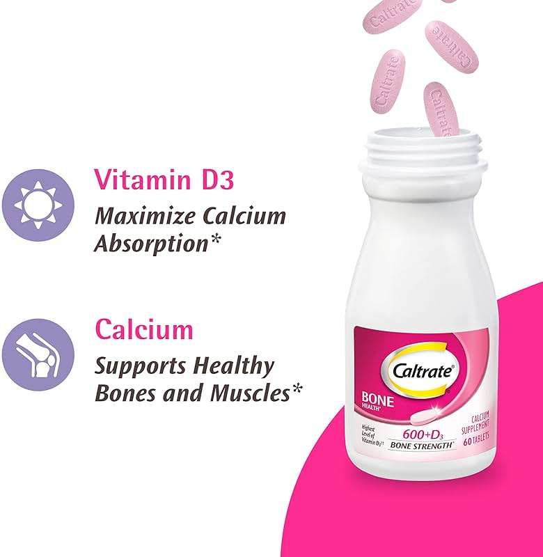 Caltrate 600 Plus D3 Calcium and Vitamin D Supplement Tablets, Bone Health Supplements for Adults - 200 Count - Image 6