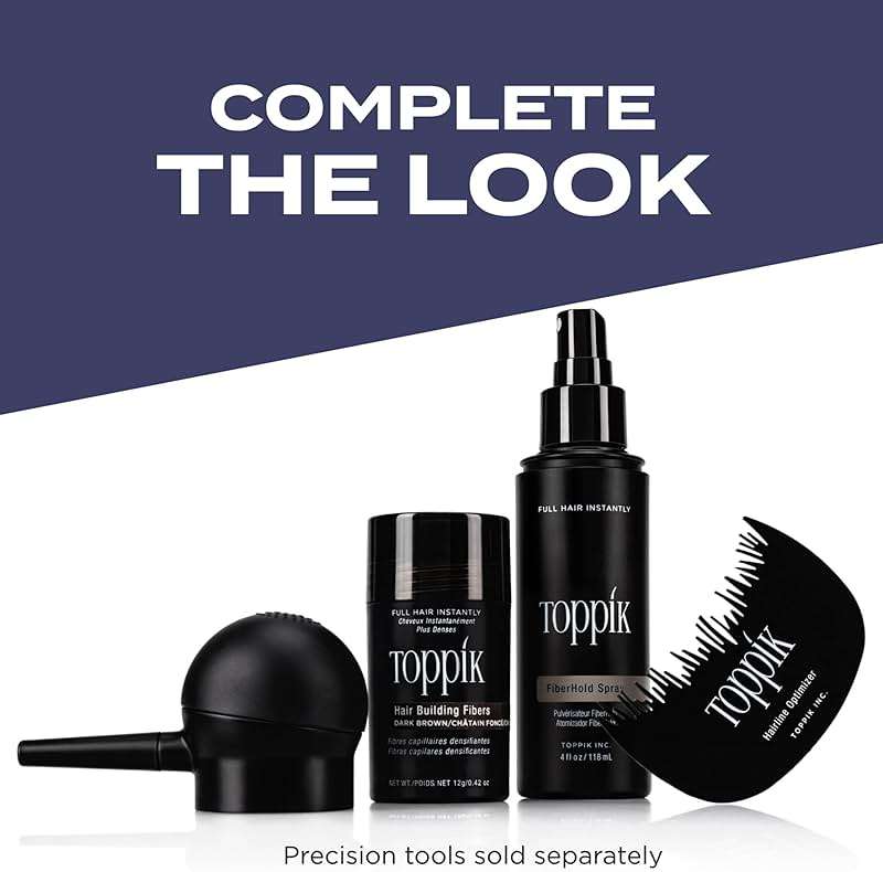 Toppik Hair Building Fibers, Fill In Fine or Thinning Hair Instantly Thicker, Fuller Looking Hair 9 Shades,4 size options - Image 9
