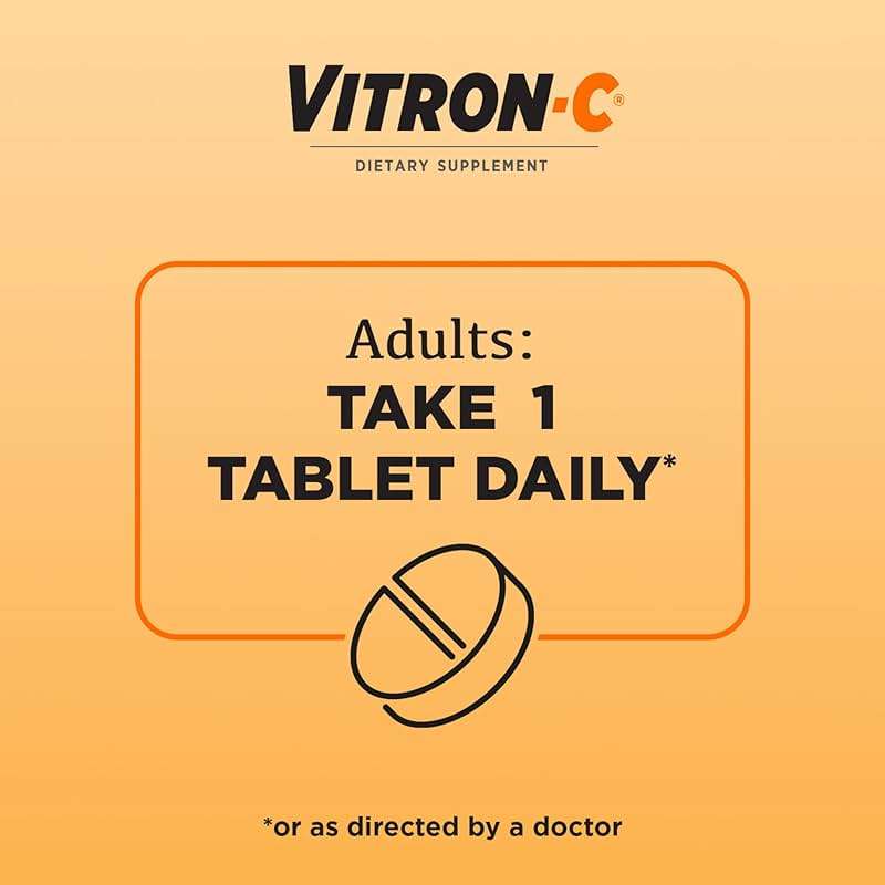 Vitron-C High Potency Iron Supplement with 125 mg Vitamin C, 60 Count - Image 5