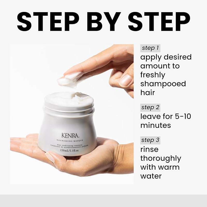 Kenra Nourishing Masque | Deep Conditioning Treatment | Replenishes Moisture & Conditions | Repairs & Rejuvenates Dry, Damaged Hair | Provides Radiant Shine| All Hair Types - Image 4