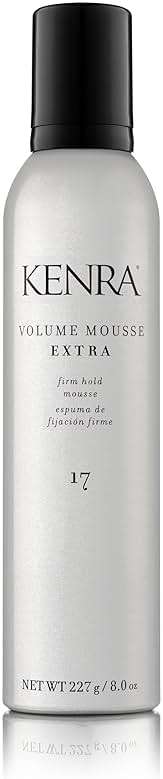Kenra Volume Mousse Extra 17 | Firm Hold Mousse | Non-drying, Non-flaking Lightweight Formula | Tames Frizz & Conditions |Thermal Protection up to 450F| All Hair Types | 8 oz - Image 1