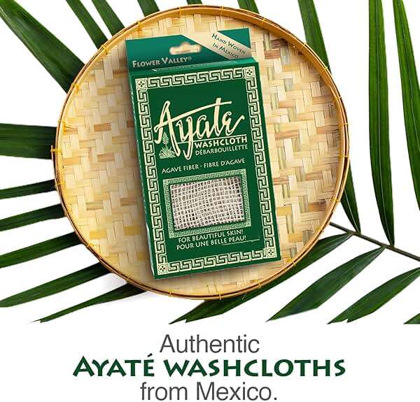 Ayate Washcloth, Face & Body Exfoliating Wash Cloth for Shower, Body Loofah Alternative, Scrub Towel, Resists Mold, Made from Agave Fiber - Image 3
