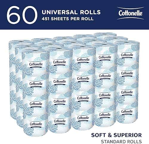 Cottonelle Professional Standard Roll Bulk Toilet Paper (17713), 2-Ply, White (60 Rolls of 451 Sheets, 27,060 Sheet Total) - Image 2