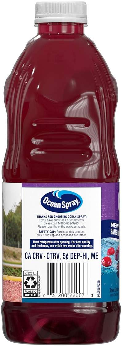 Ocean Spray Cranberry Grape Juice Drink, 64 Fl Oz Bottle - Image 6