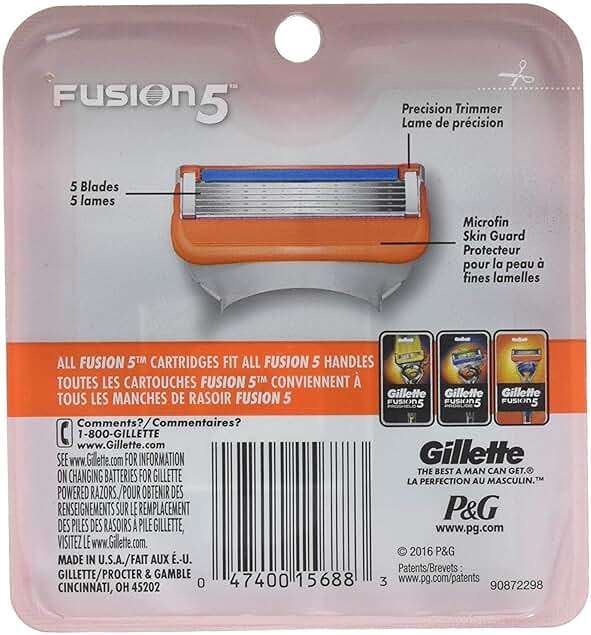 Gillette Fusion 5 Power Cartridges 8 ea - Image 2