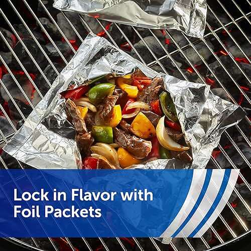 Reynolds Wrap Everyday Strength Aluminum Foil Roll, Freezer Safe and Grill Safe, Great for Foil Packets and Home Cooking, 12 Inches Wide, 200 Total Sq. Ft. - Image 6