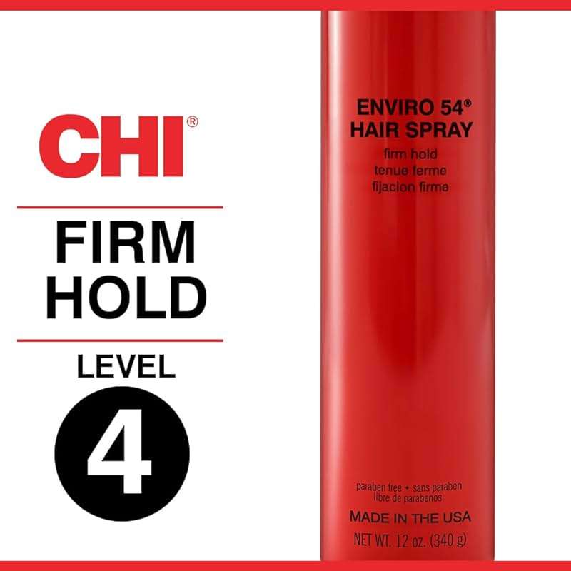 CHI Enviro 54 Hairspray, Firm Hold, Lightweight Spray Finishes & Secures Hairstyles, Sulfate, Paraben & Gluten-Free, 12 Oz - Image 2