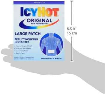 Icy Hot Medicated Patch Extra Strength Pain Relief Patch for Back or Large Area, 5 Count - Image 12