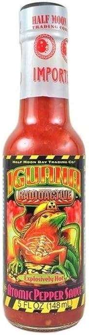 Iguana Hot Sauce, Radioactive Atomic Pepper, 5 fl oz - Image 1