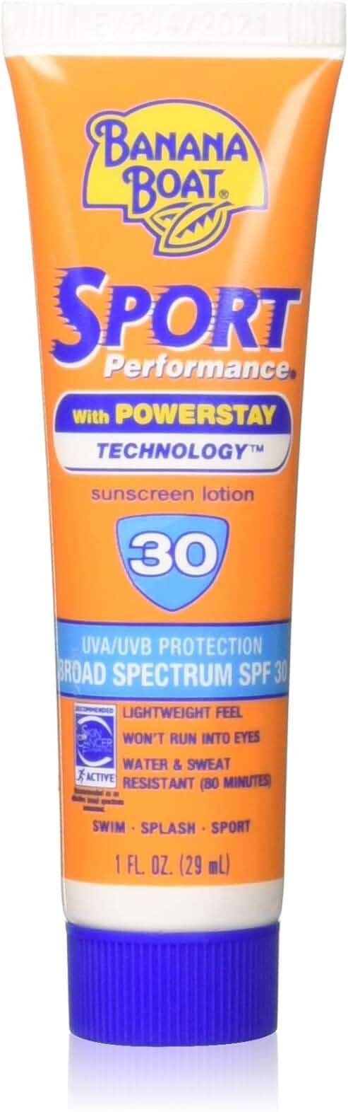 Banana Boat Sport Ultra SPF 30 Sunscreen Lotion, 1oz | Travel Size Sunscreen SPF 30, Travel Sunblock Lotion, Mini Sunblock Oxybenzone-Free, 1oz - Image 1