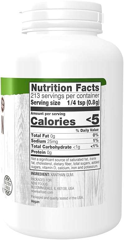 NOW Foods, Xanthan Gum Pure Powder, Kosher and Gluten-Free Natural Thickener, 6-Ounce - Image 2