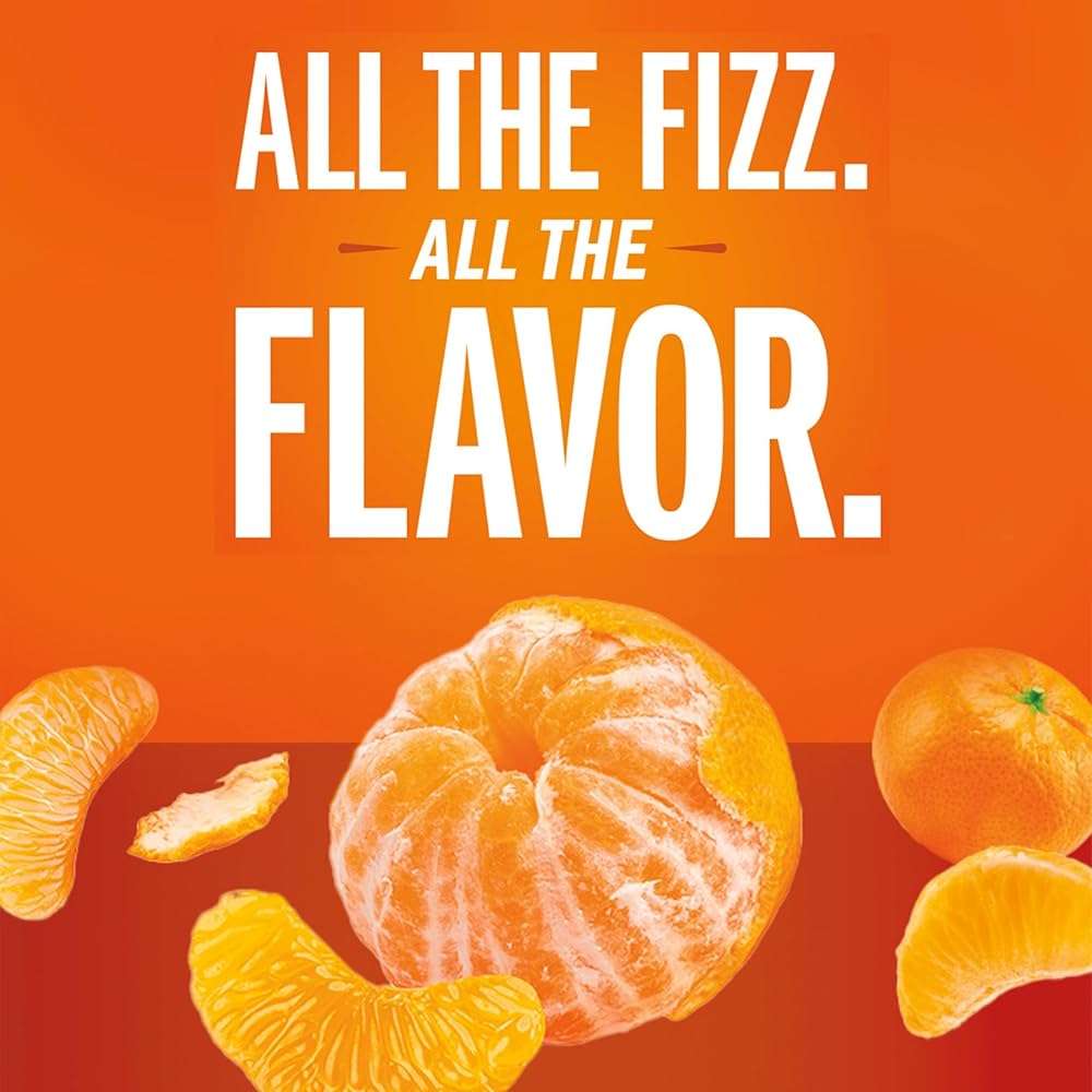 IZZE Sparkling Water Juice Beverage Blend, Clementine, No Sugar Added, 8.4 FL OZ, 24 Cans - Image 4