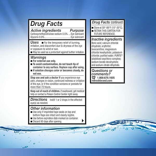 REFRESH OPTIVE Lubricant Eye Drops Artificial Tears, 0.5 fl oz (15 mL) - Image 6