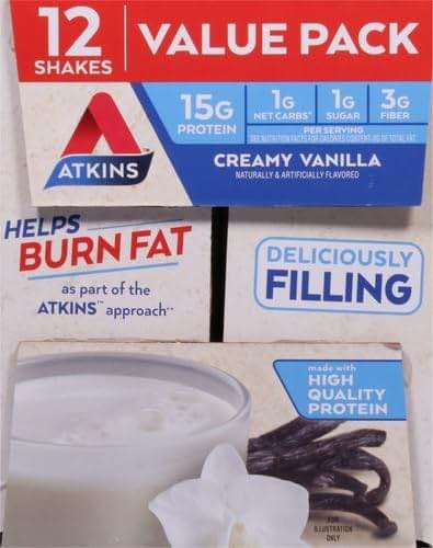 Atkins Vanilla High Protein Shake, 15g Protein, Low Glycemic, Low Carb and Low Sugar Protein Shakes, Keto Friendly Ready to Drink Shakes, 12 Vanilla Flavored Protein Shakes - Image 12