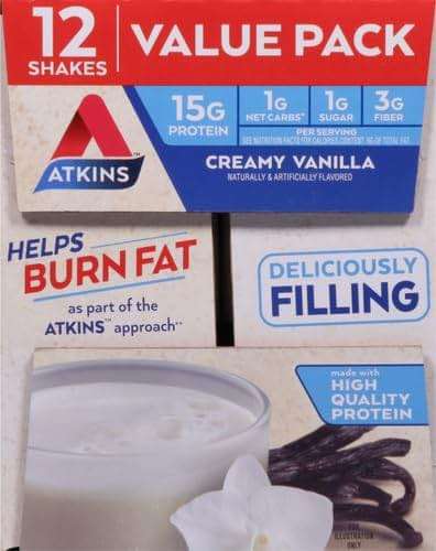 Atkins Vanilla High Protein Shake, 15g Protein, Low Glycemic, Low Carb and Low Sugar Protein Shakes, Keto Friendly Ready to Drink Shakes, 12 Vanilla Flavored Protein Shakes - Image 13