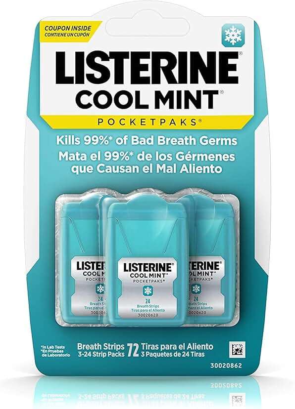 Listerine Cool Mint Pocketpaks, 24 count (pack of 6) - Image 1