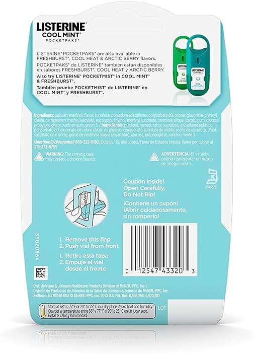 Listerine Cool Mint Pocketpaks, 24 count (pack of 6) - Image 2