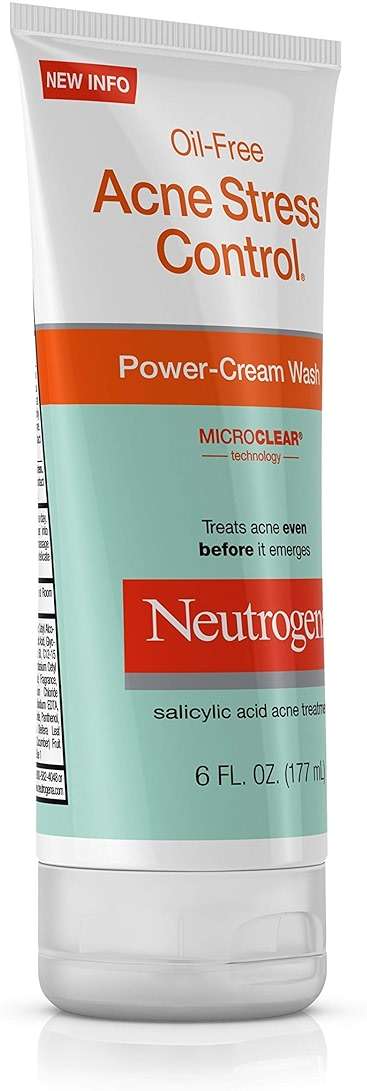Neutrogena Oil-Free Acne Stress Control Power-Cream Wash, Multi, Cucumber, 6 Ounce - Image 3