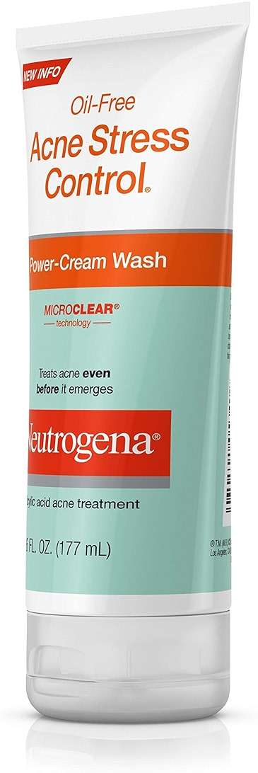 Neutrogena Oil-Free Acne Stress Control Power-Cream Wash, Multi, Cucumber, 6 Ounce - Image 8