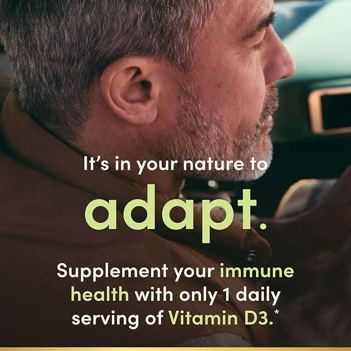 Nature's Bounty Vitamin D, Supports Immune Health & Bone Health, 2000IU Vitamin D3, 150 Softgels - Image 5